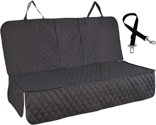 Premium Waterproof Dog Car Seat Cover with Side Flaps for Cars, Trucks, and SUVs - Non-Slip Backseat Protection