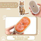 3-in-1 Cat & Dog Pet Spray Massage Brush - Steam Spray, Hair Removal, and Bath Comb with One-Button Operation