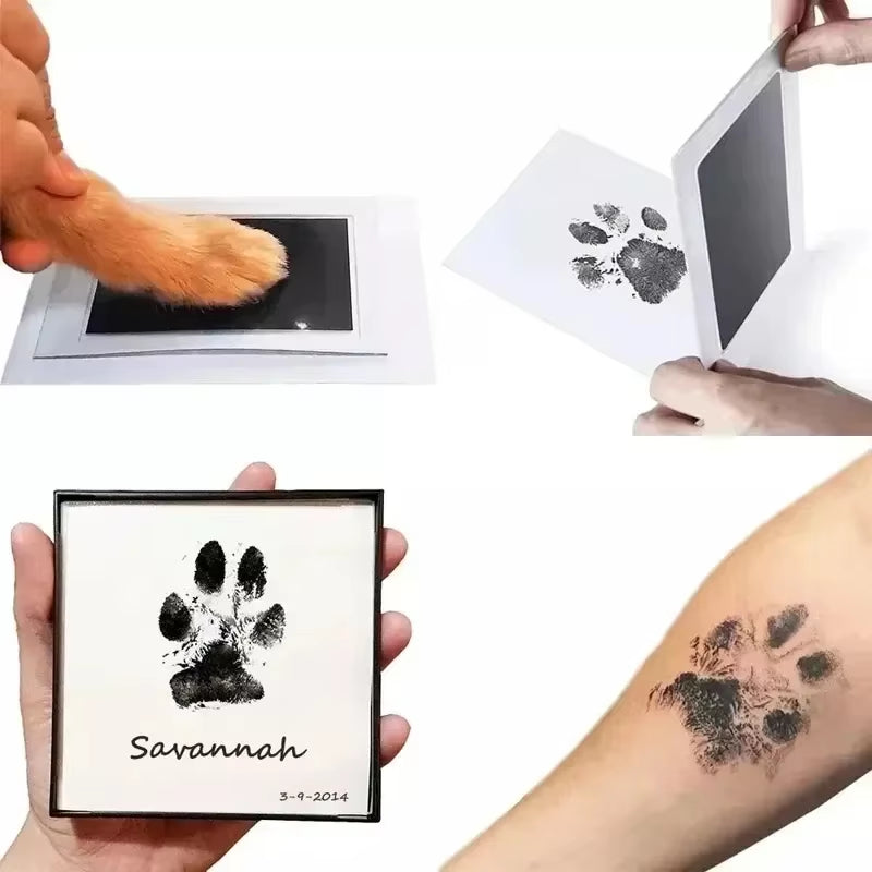 Non-Toxic Pet Footprint Pad - Capture Your Dog's Paw Prints Safely!