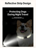Adjustable Reflective Nylon Pet Collar for Dogs and Cats - Anti-Slip, Anti-Choke, Durable Walking Accessory