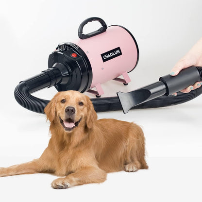 Professional Pet Grooming Dog Dryer with Heater - Pink
