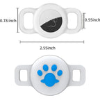1/2 Inch AirTag Cat and Dog Collar Holder, Anti-Lost Pet Collar Case Compatible with 3/8", 1/2", and 5/8" Collars