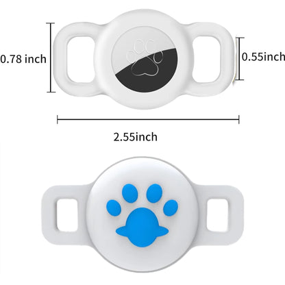 1/2 Inch AirTag Cat and Dog Collar Holder, Anti-Lost Pet Collar Case Compatible with 3/8", 1/2", and 5/8" Collars