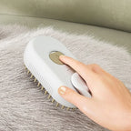 3-in-1 Cat & Dog Pet Spray Massage Brush - Steam Spray, Hair Removal, and Bath Comb with One-Button Operation