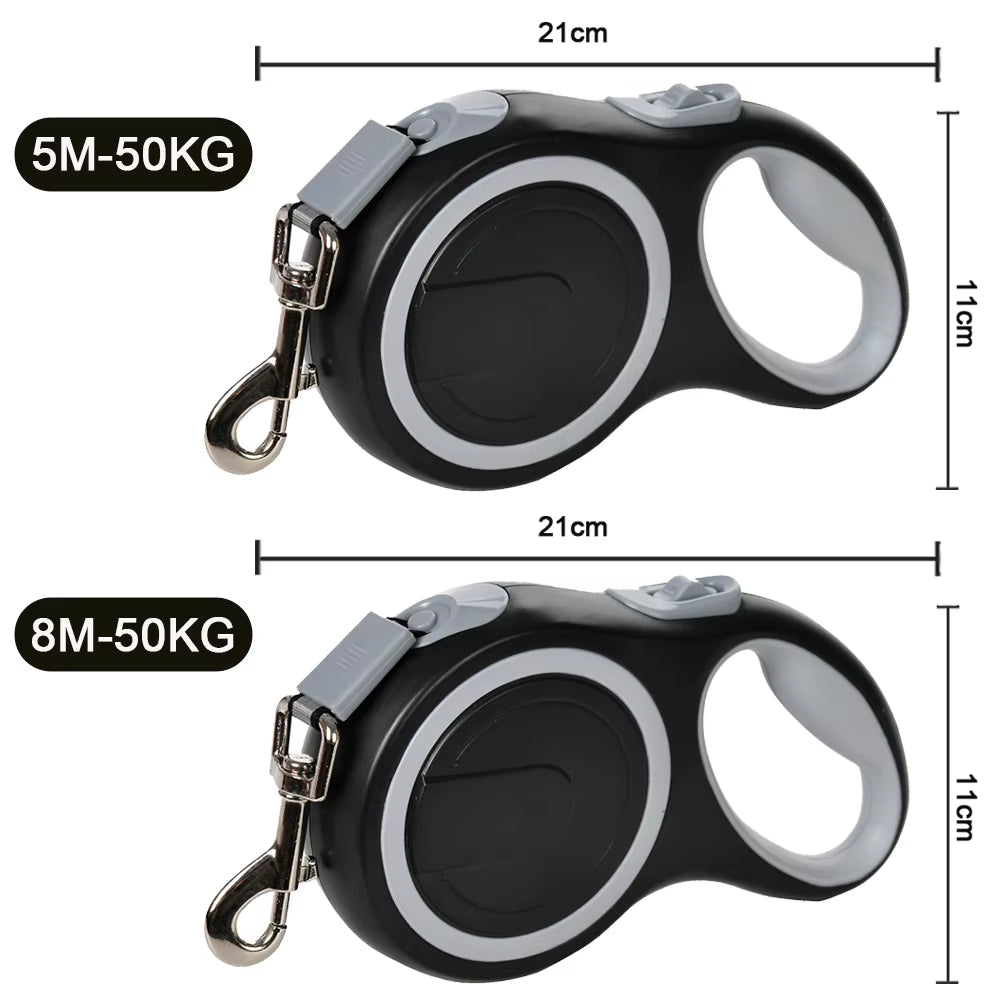 Durable Nylon Retractable Leash for Large Dogs - Automatic Extending Walking Lead
