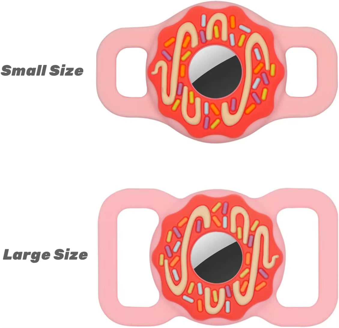 1/2 Inch AirTag Cat and Dog Collar Holder, Anti-Lost Pet Collar Case Compatible with 3/8", 1/2", and 5/8" Collars