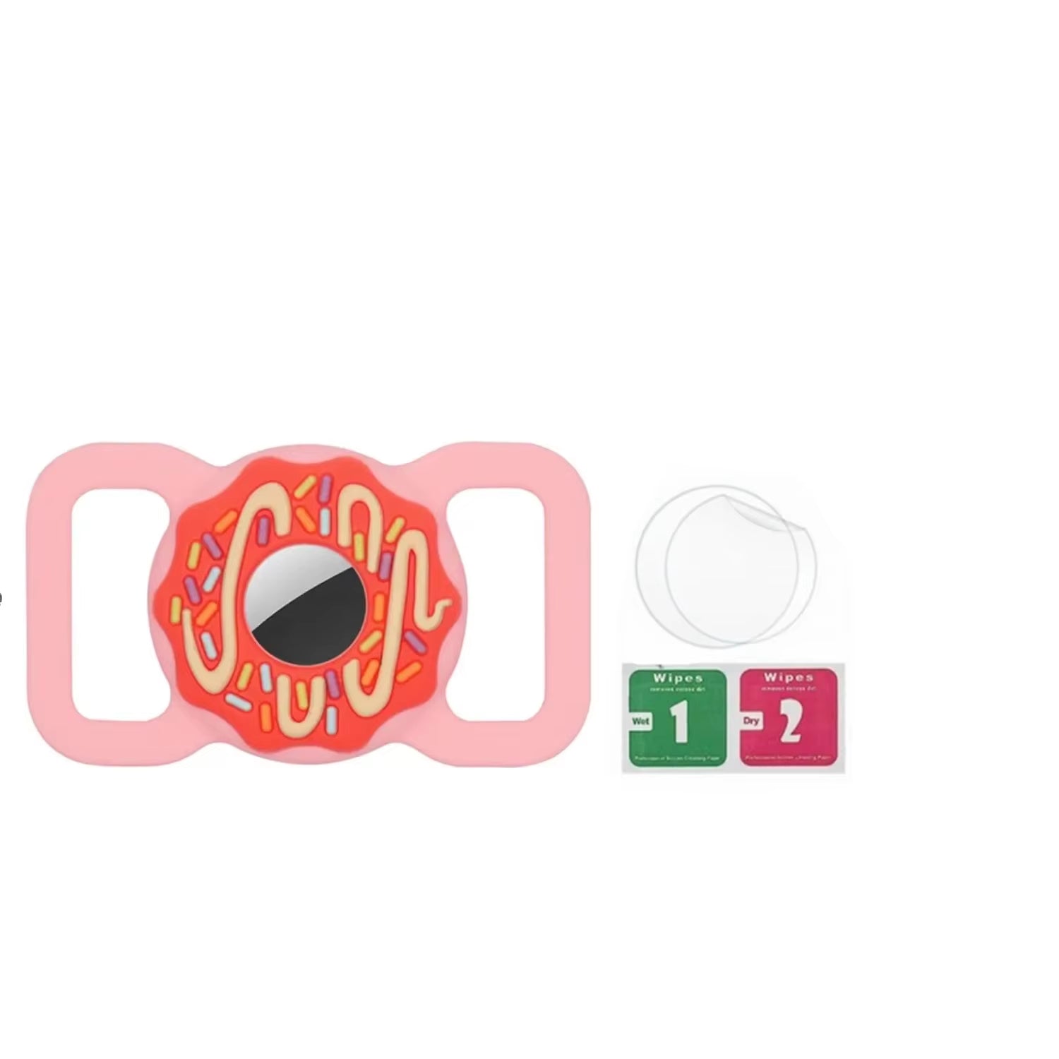 1/2 Inch AirTag Cat and Dog Collar Holder, Anti-Lost Pet Collar Case Compatible with 3/8", 1/2", and 5/8" Collars