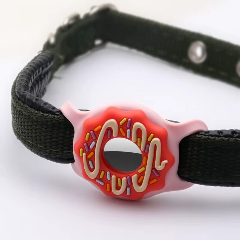 1/2 Inch AirTag Cat and Dog Collar Holder, Anti-Lost Pet Collar Case Compatible with 3/8", 1/2", and 5/8" Collars