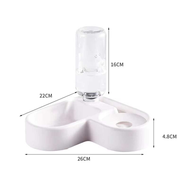 Automatic Love Pet Bowl - Moisture-Proof Dual-Use Drinking & Feeding Solution for Cats and Dogs