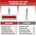 Pet Hair Remover Roller - Effortless Self-Cleaning Fur Removal Tool for Dogs & Cats - Ideal for Furniture Cleaning