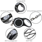 Durable Nylon Retractable Leash for Large Dogs - Automatic Extending Walking Lead