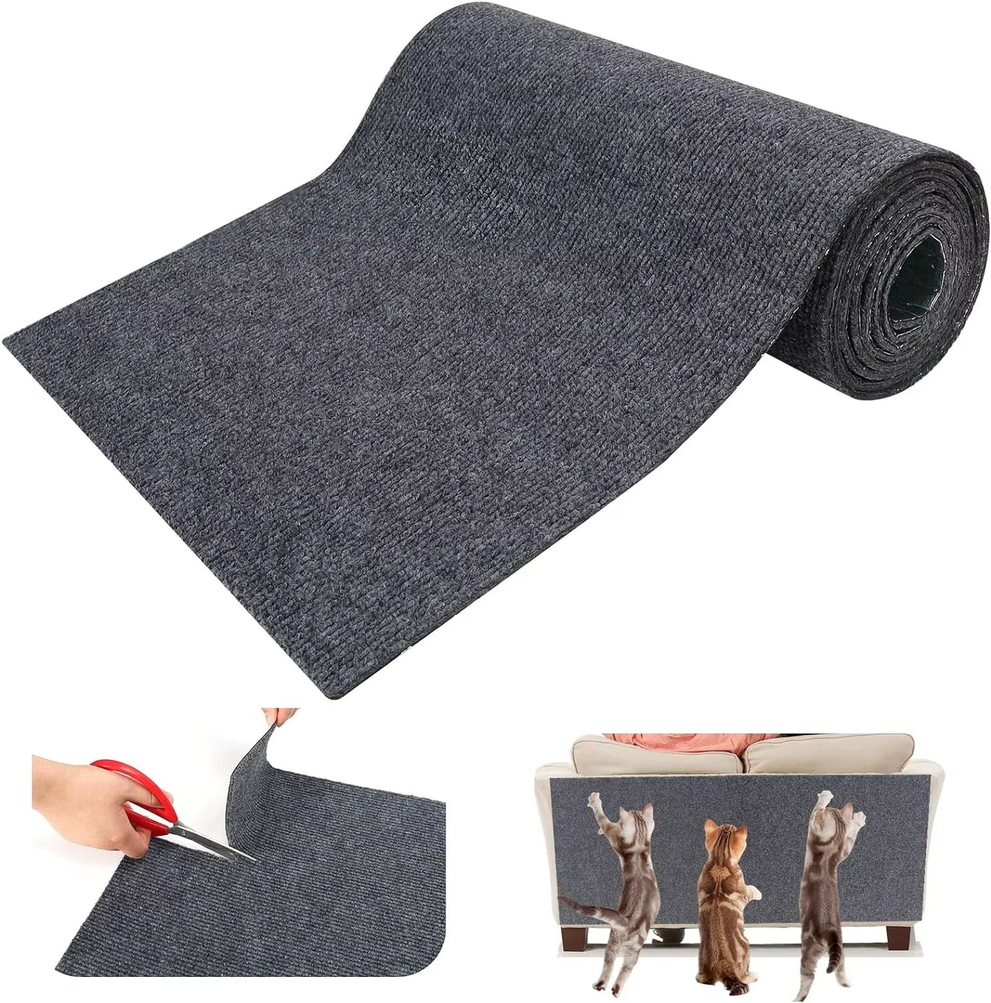 Cat Scratch Protection Mat for Sofas - Self-Adhesive Climbing Frame and Scratch Board for Cats