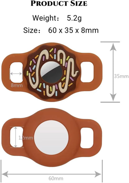 1/2 Inch AirTag Cat and Dog Collar Holder, Anti-Lost Pet Collar Case Compatible with 3/8", 1/2", and 5/8" Collars