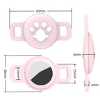 1/2 Inch AirTag Cat and Dog Collar Holder, Anti-Lost Pet Collar Case Compatible with 3/8", 1/2", and 5/8" Collars